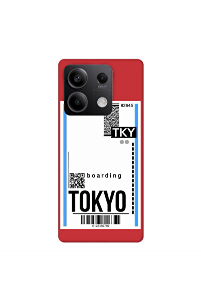 Other Xiaomi Redmi Note 13 5G Tokyo Boarding Red Colored Silicone TPU Θήκη