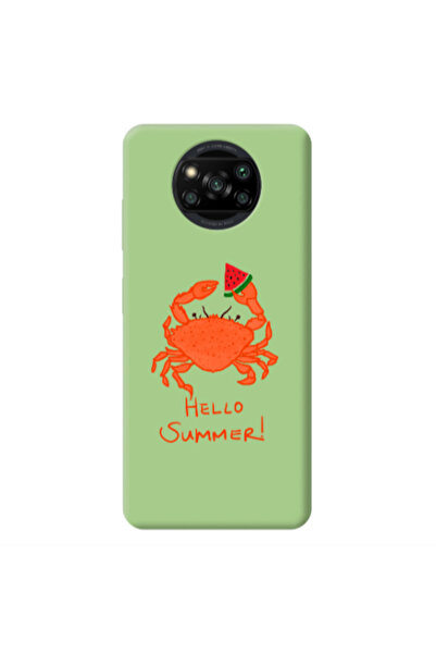 Other Xiaomi Poco X3 /X3 Pro Hello Summer! Light Green Colored Silicone TPU Θήκη