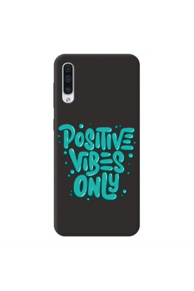 Other Samsung A50 Positive Vibes Only Black Colored Silicone TPU Θήκη