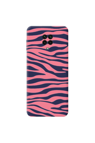 Other Xiaomi Redmi Note 9 Pro Pink Zebra Dark blue Colored Silicone TPU Θήκη