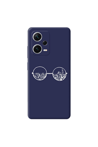 Other Xiaomi Poco X5 Sunglasses Dark blue Colored Silicone TPU Θήκη