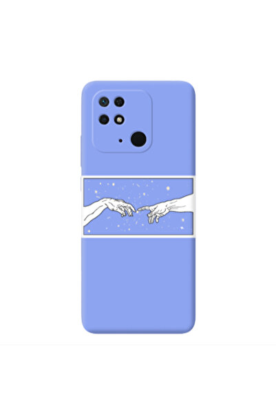 Other Xiaomi Redmi 10C Touch Light Purple Colored Silicone TPU Θήκη