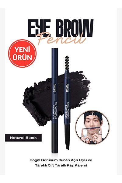 Dashu Natural-Looking, Angled Tip and Comb Double-Sided Eyebrow Pencil Mens G...