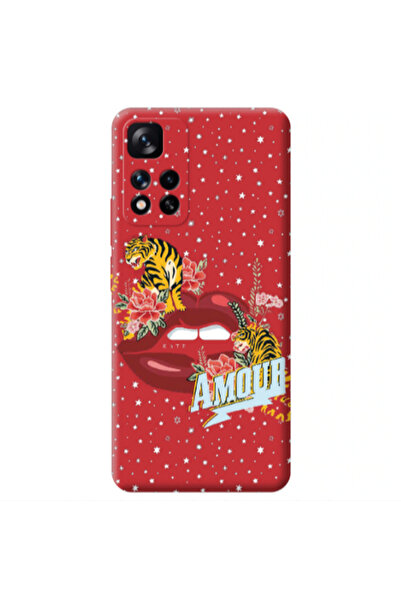 Other Xiaomi Redmi Note 11 Pro 5G Amour Red Colored Silicone TPU Θήκη
