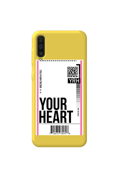Other Samsung A70 Your Heart YRH Yellow Colored Silicone TPU Θήκη