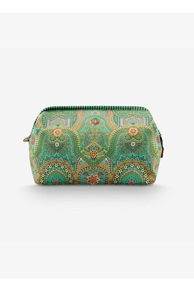 Pip Studio Green Velvet Makeup Bag 30X13.8X20.7 cm