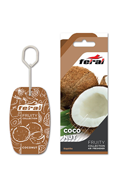 OEM Αρωματικό Αυτοκινήτου Κρεμαστό Feral Fruity Collection Coconut 1 Τεμάχιο