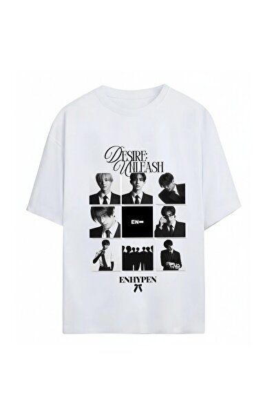 SVART WEAR Enhypen K-Pop Unisex Oversize %100 Pamuklu T-Shirt