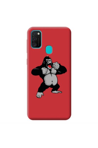 Other Samsung M21 Angry Gorilla2 Red Colored Silicone TPU Θήκη