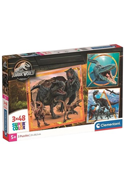 CLEMENTONI Set 3 puzzle-uri, Clementoni, 144 piese, 5ani+, Multicolor