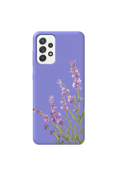 Other Samsung A52 Flowers 8 Purple Colored Silicone TPU Θήκη