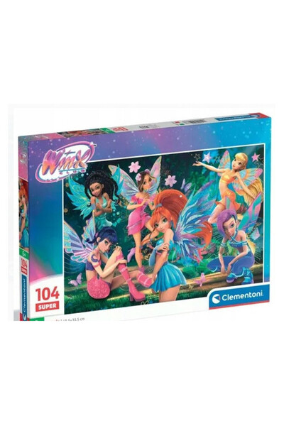CLEMENTONI Puzzle Super Winx 104 Piese, Recomandat 6 ani+