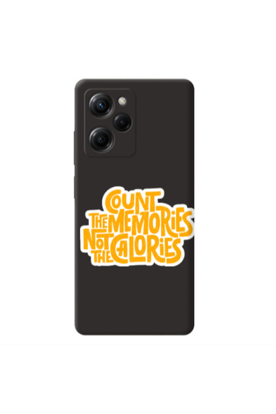 Other Xiaomi Poco X5 Pro Count the memories not the calories Black Colored Si...