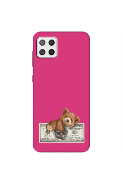 Other Samsung A22 5G Money Style Fuchsia Colored Silicone TPU Θήκη