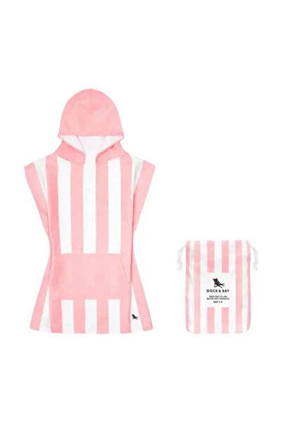 Dock & Bay Dock& Bay 6-10 Years Uv Protected Children's Poncho - Malibu Pink ...