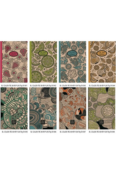 OEM Caiet decorativ Fresh 125x200 mm, 80 pagini, liniat (mix de modele)