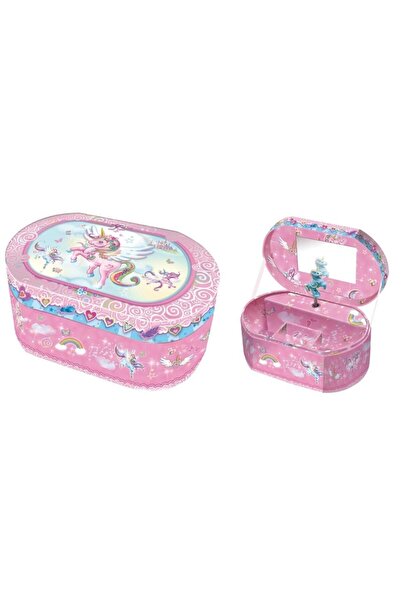 OEM Cutie muzicală ovală Unicorn Pecoware cu mecanism fără baterii