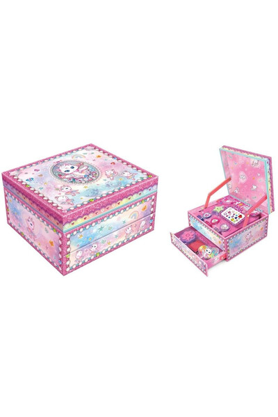 OEM Set creativ Pecoware: Ștampile „Pisica Balerina” cu accesorii