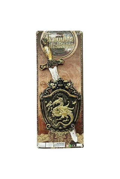 OEM Set de cavaler cu sabie și scut cu dragon auriu