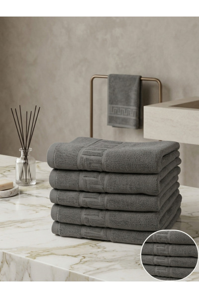 Truva Home Σετ 5 Πετσετών Μπάνιου Ξενοδοχείου Ελληνικής Κατασκευής (Άνω & Κάτ...