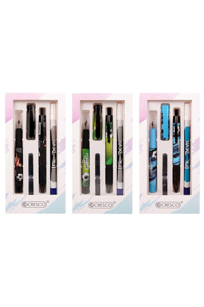 OEM Cresco Set de scris College T mix – stilou, pix, corector, etui