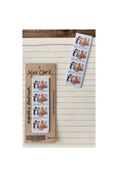 OEM Marcaj magnetic pentru carte Alex Clark BM13 „4 pisici” 117x53 mm