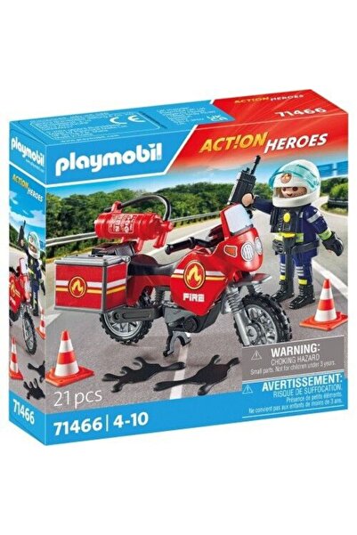 Playmobil Πυροσβέστης με μοτοσικλέτα (71466)