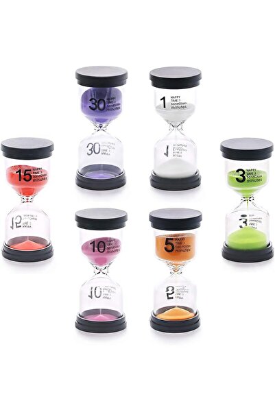 The Bros 6 Pack 6 Colors Sand Timer Hourglass Sandglass Timer Assortment Kit,...