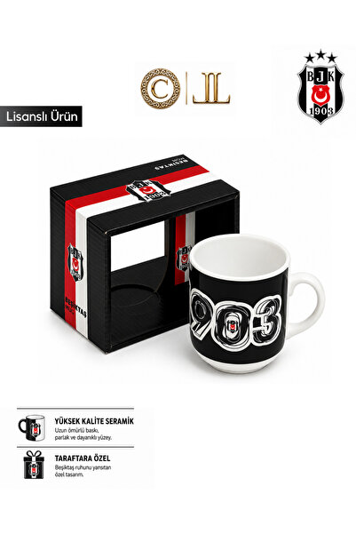 Beşiktaş New Production Licensed Ceramic Custom Design Mug with Special Box