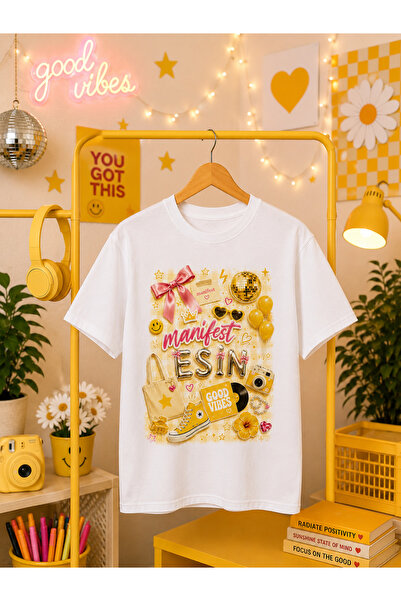 MANİFEST Printed Design T-Shirt Li̇dya Hi̇lal Mi̇na Zoktay Esi̇n Sueda