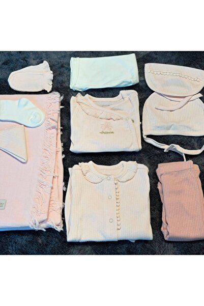 Caramell Baby Girl 10-Pack Hospital Release Pack - 100% Natural Cotton - Pink
