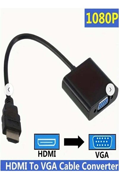 FUJISHKA محول HDMI إلى VGA مع صوت، مطلي بالذهب (ذكر إلى أنثى) للكمبيوتر، سطح المكتب، اللابتوب، شاشة الكمبيوتر، جهاز العرض، التلفزيون عالي الدقة
