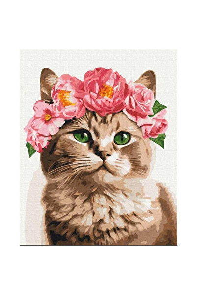 Twoje Hobby Set pictura pe numere Wyrafinowany Kotek, 40×50 cm, kit pentru pi...