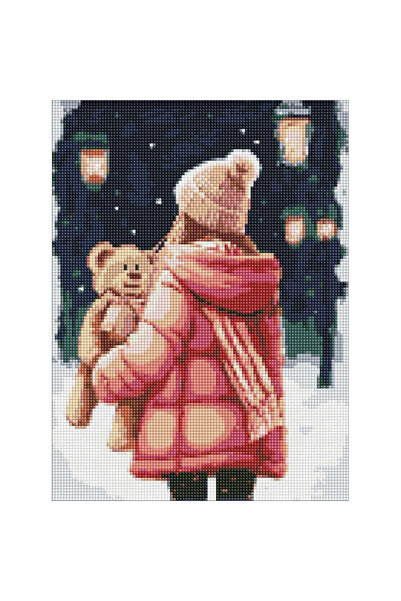 ideyka Mozaic cu diamante Plimbarea de iarna 30x40 cm