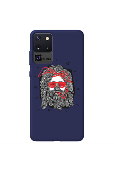 Other Samsung S20 Ultra Cool glasses Dark blue Colored Silicone TPU Θήκη