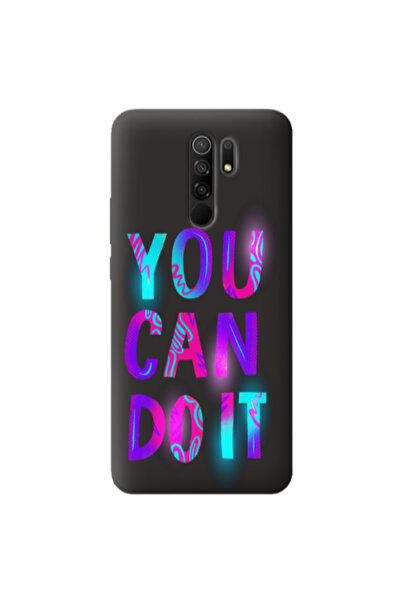 Other Xiaomi Redmi 9 You Can Doit Black Colored Silicone TPU Θήκη