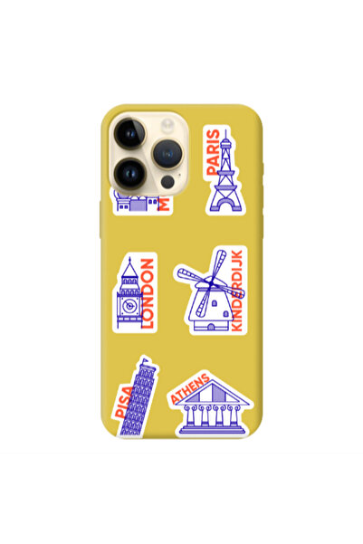 Other Apple iPhone 13 Pro Max Pisa Athens Yellow Colored Silicone TPU Θήκη