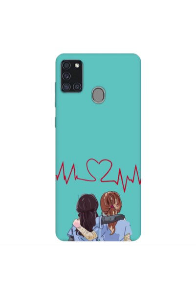 Other Samsung A21S Bro Turquoise Colored Silicone TPU Θήκη