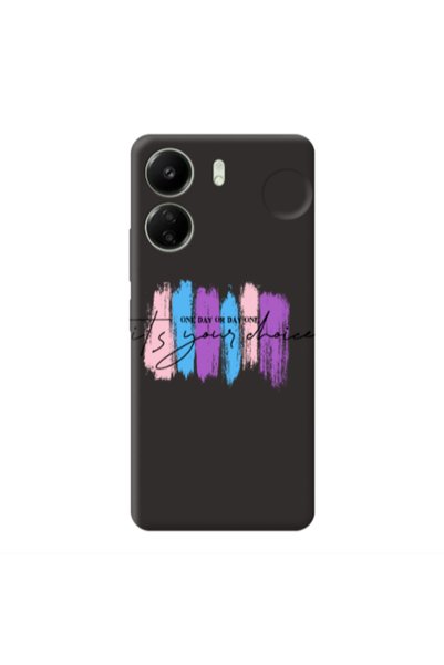 Other Xiaomi Redmi 13C One Day Or Day One Black Colored Silicone TPU Θήκη