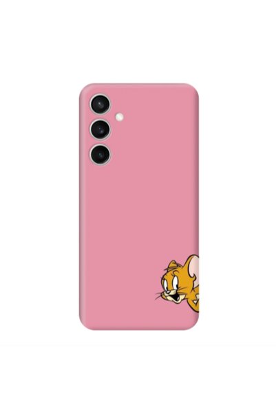 Other Samsung S24 FE Jerry 2 Pink Colored Silicone TPU Θήκη