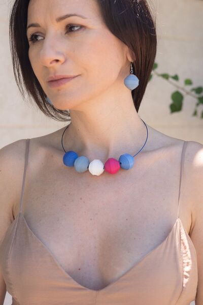 HAIArt Set Colier + Cercei Leatherbonbon (303)
