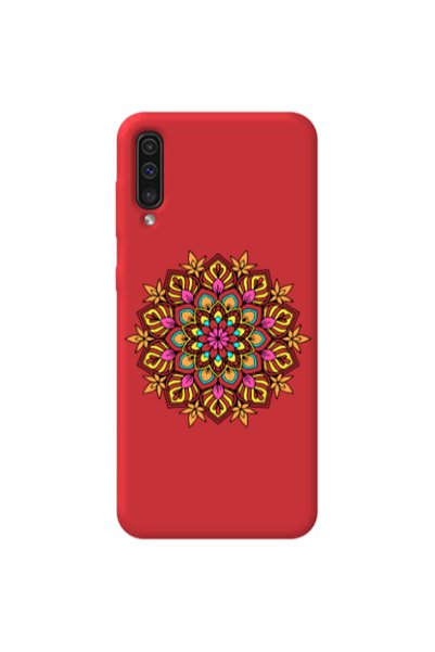 Other Samsung A70 Mandala D6 Red Colored Silicone TPU Θήκη