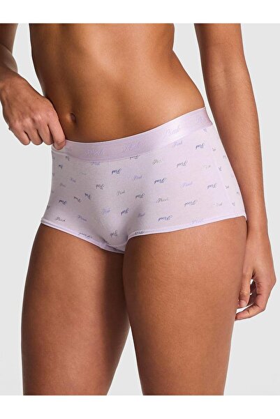 PINK Logolu Pamuklu Boyshort Külot