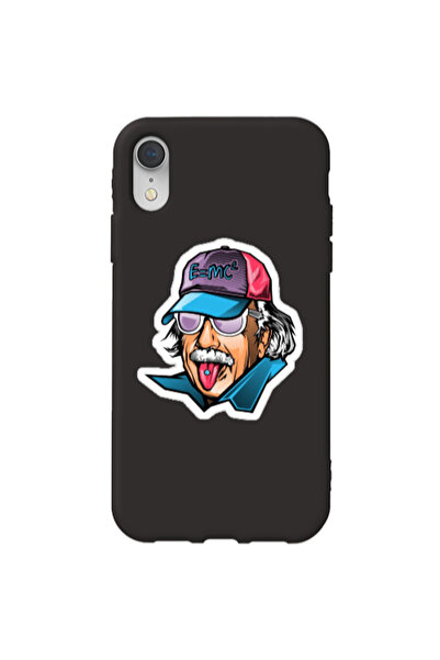 Other Apple iPhone Xr Einstein Black Colored Silicone TPU Θήκη