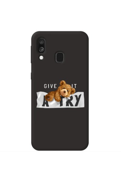 Other Samsung A40 Give me Black Colored Silicone TPU Θήκη