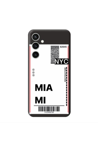 Other Samsung S24 FE Miami NYC Black Colored Silicone TPU Θήκη
