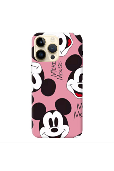 Other Apple iPhone 13 Pro Max Mickey Mouse Pink Colored Silicone TPU Θήκη