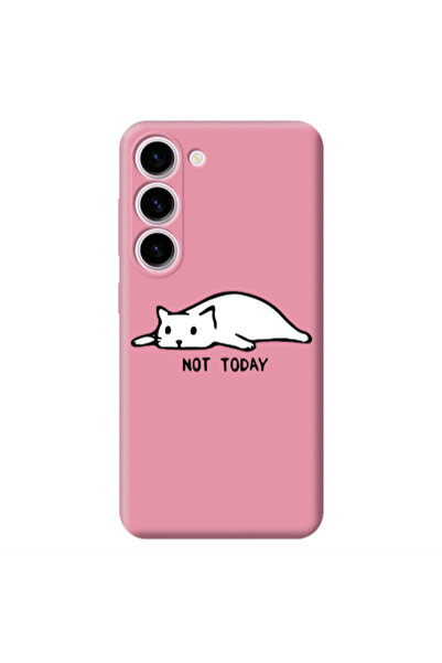 Other Samsung S23 Plus Not Today Pink Colored Silicone TPU Θήκη