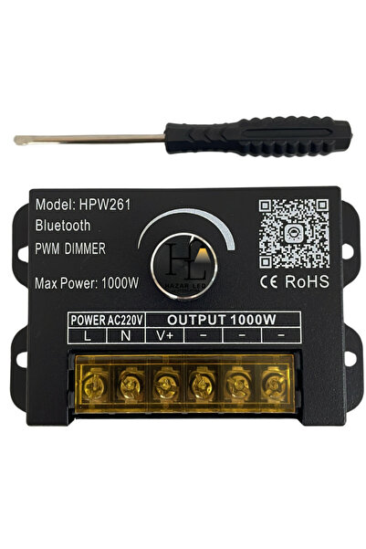Hazar Led 220 Volt 1000 Watt Manuel Şerit Led Dimmer Bluetooth Müzik Denetley...