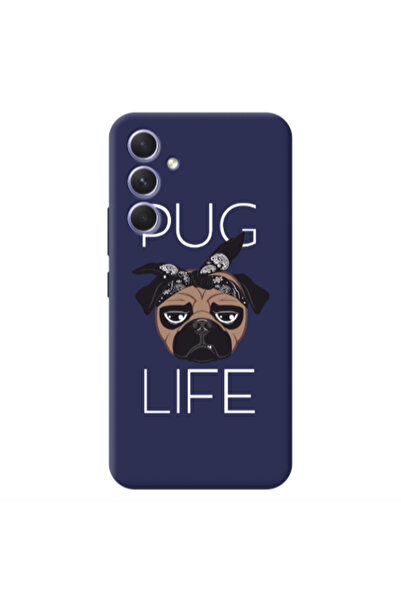 Other Samsung A54 Pug Life Dark blue Colored Silicone TPU Θήκη